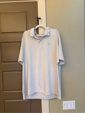 Under Armour Men’s White Polo Shirt - Short Sleeve Performance
